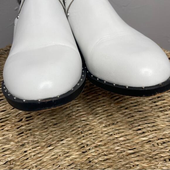 HALOGEN Booties Womens Size 7 Boho Leather Studded Ankle Boots Coastal Cowgirl - Picture 7 of 9